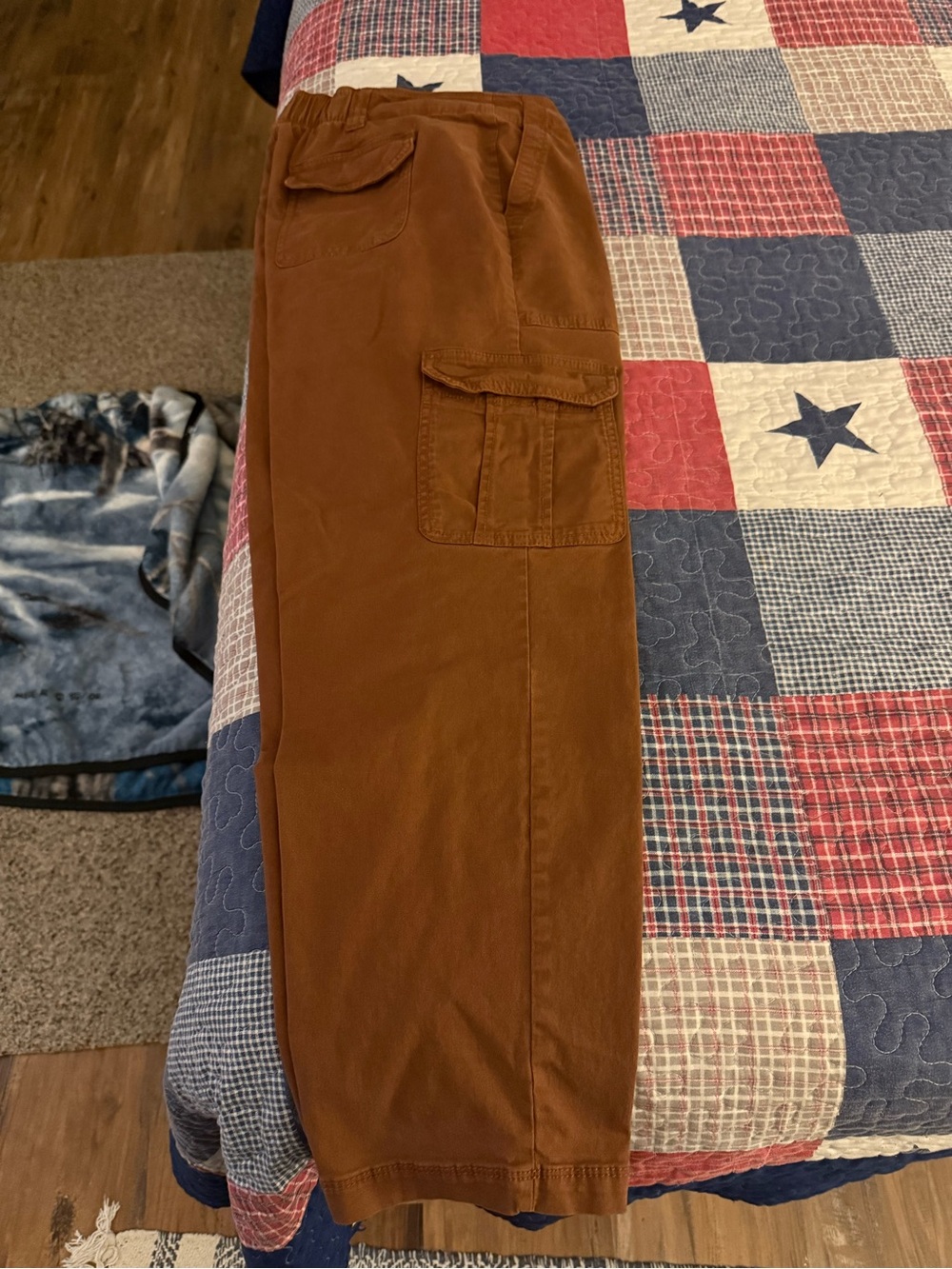 Old Navy Straight-Leg Cargo Pants Rust Brown